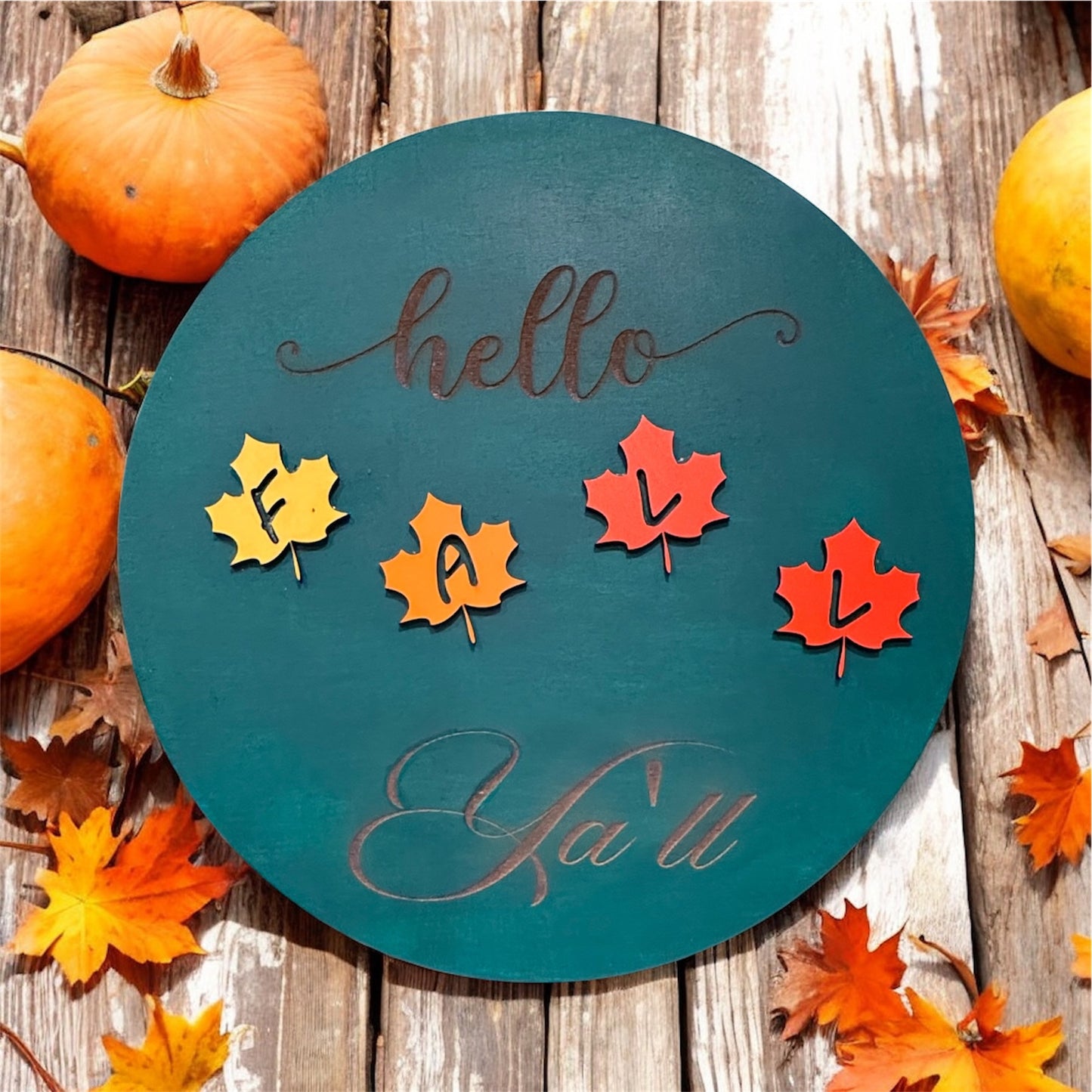 đż Personalized Round Wooden Door Signs â Custom Home DĂ©cor