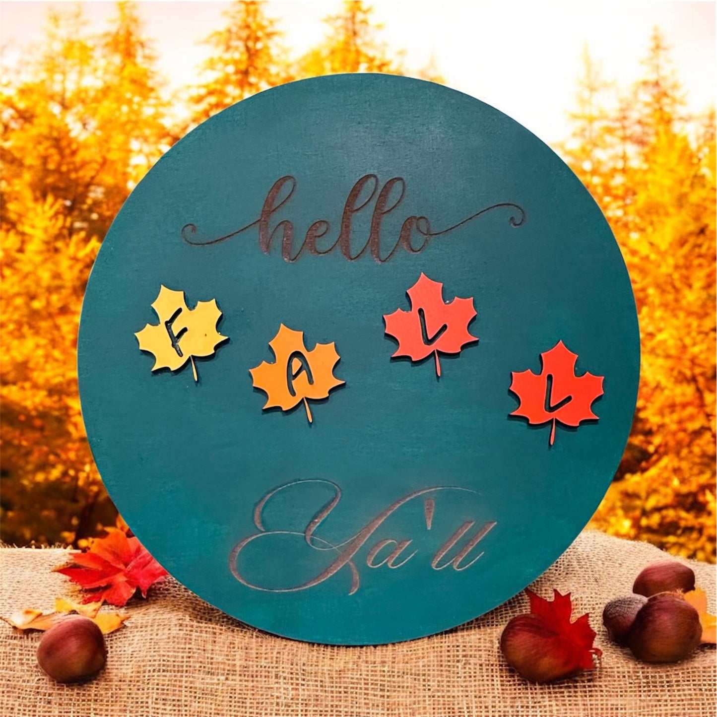 đż Personalized Round Wooden Door Signs â Custom Home DĂ©cor