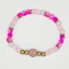 Smile Charm Glass beaded Bracelet