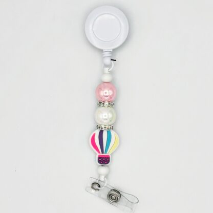 Neon Hot Air Beaded Badge Reel