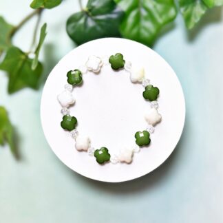 Shamrock Beaded Bracelet